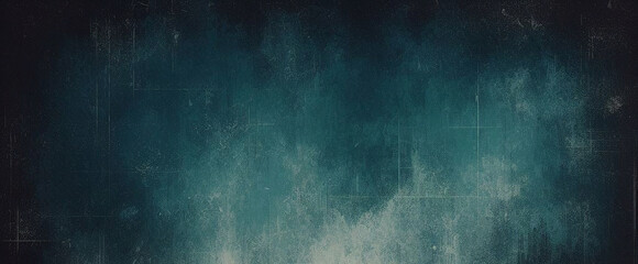Obraz premium Seamless Glowing green black blue grainy background dark noise texture banner poster backdrop design copy space. Dark matte background with space for design. Toned fabric surface. Template. Empty
