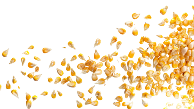 Flying corn seeds