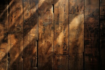 Tiled wood wall background - vintage wood. Beautiful simple AI generated image in 4K, unique. - obrazy, fototapety, plakaty