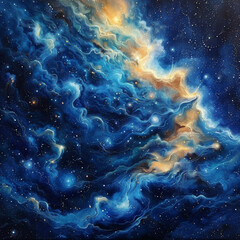 Milky Way Symphony A Celestial Tapestry of Stars - Light and Nebulae