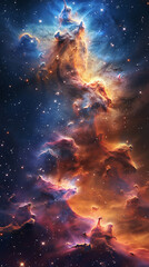 Fototapeta na wymiar Nebular Odyssey Exploring the Celestial Spectacle