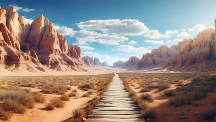 Panoramic Pathway to Uncharted Adventures: A Photo Real View for Creative Explorations