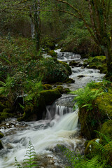 La Fervenza de Torez is one of the most impressive and unknown waterfalls in Galicia. It is a magical corner in O Valadouro. Lugo. Galicia. Spain