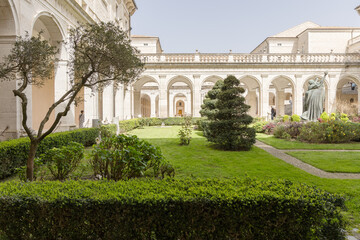 courtyard of the Abbey of Montecassino