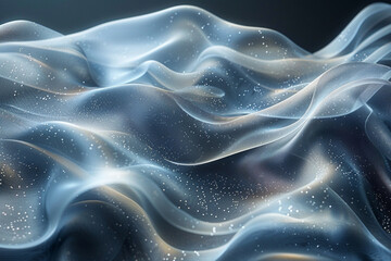 Obraz premium A sleek and contemporary background with minimalist waves in shades of gray and silver