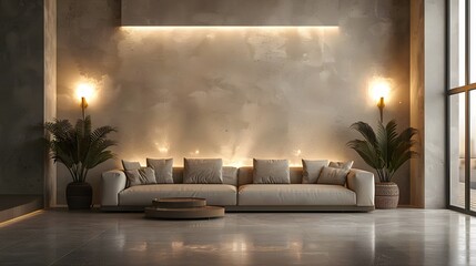 walls with a chic and modern light fixture, portrayed in high resolution, emitting a soft and warm glow to create a welcoming ambiance in your space.