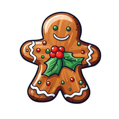 Christmas ginger bread isolated