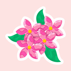 Beautiful Flowers Flat Stickers
