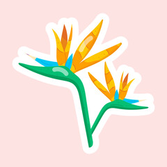  Garden Flowers Flat Stickers
