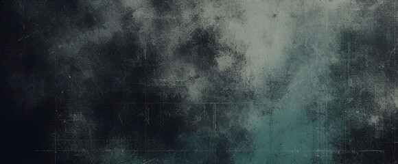 Fototapeta premium abstract blue background with teal black vintage grunge background texture design with elegant antique paint on wall illustration for luxury paper, or web background templates, old background paint