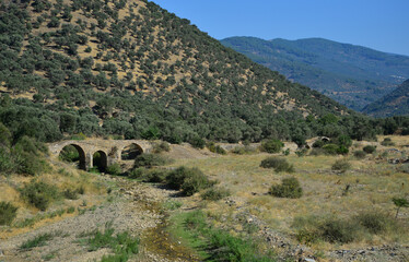 Ergenli Bridge, located in Izmir, Turkey, was built during the Roman period.