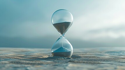 Timeless Minimalist Hourglass Generative AI