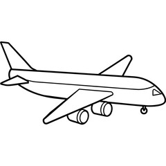 illustration of airplane vector