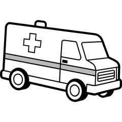 ambulance car illustration vector