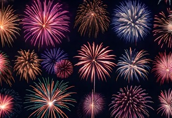 Fototapeta premium fireworks in the night