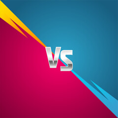 Versus background. Sport competition VS poster, game fight battle Pro Vector 