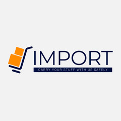 Import logo Design template - Cart icon