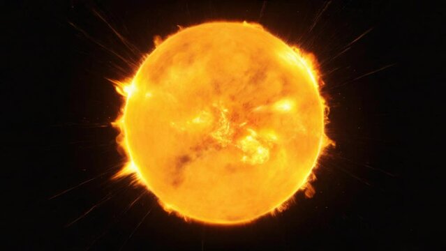 Sun release heat with high heating wave