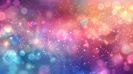 Whimsical background featuring iridescent colors and sparkling aura effects - obrazy, fototapety, plakaty