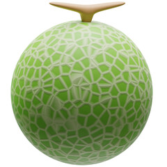 3D illustration Melon object
