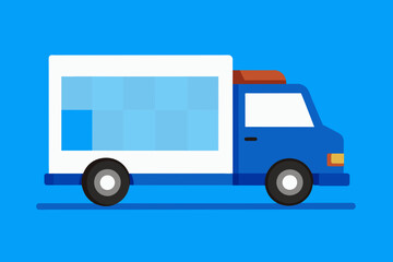 delivery truck vector illustration