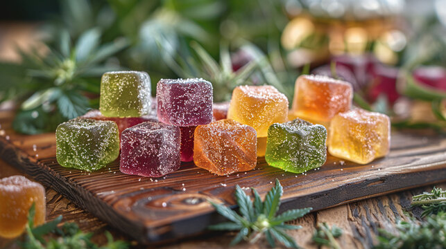 CBD cannabinoil gummies, marijuana, weed, alternative medicine, healthy candy