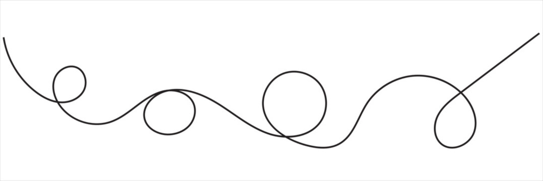 Squiggle line design element. vector file illustration. isolated on white background. EPS 10