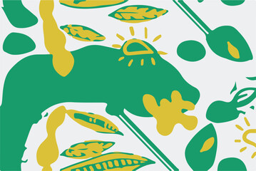 Modern vector pattern with multicolor abstract shapes. Colorful abstract background.