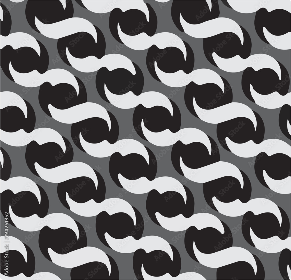 Wall mural modern vector pattern with multicolor abstract shapes. colorful abstract background.