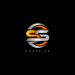SS Letter Initial Logo Design Template Vector Illustration 