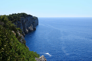 Fototapeta na wymiar The famous cliffs of N.p. Telascica Dugi Otok ,Croatia