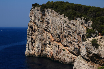 The famous cliffs of N.p. Telascica Dugi Otok ,Croatia - obrazy, fototapety, plakaty