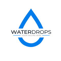 Water drop logo design template - water drop icon