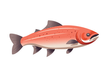 Salmon fish - vector illustration