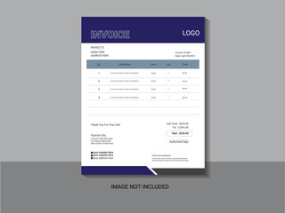 MODERN BUSINESS INVOICE DESIGN
