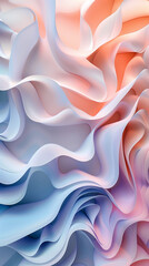 Abstract background with layered rainbow color waves - 794264991