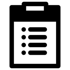 clipboard icon, simple vector design