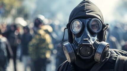 A civil liberties group raises awareness about the infringement of human rights caused by the widespread use of chemical agents in crowd control. .