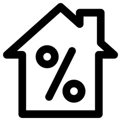 property icon, simple vector design