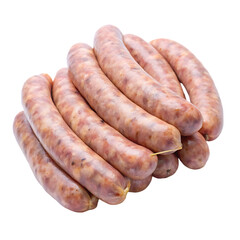 Italian sausage isolated on transparent background