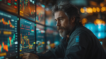 Obraz premium Business trading online stock