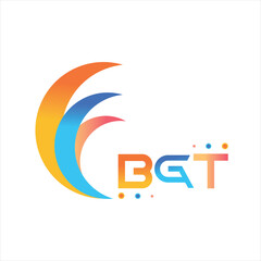 BGT letter technology Web logo design on white background. BGT uppercase monogram logo and typography for technology, business and real estate brand.
