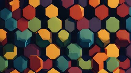 Hexagons pattern Generator AI 