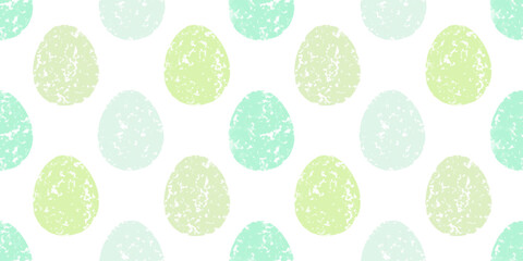Cute illustration with colorful Easter eggs with watercolor texture, spring banner