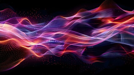 Fototapeta premium futuristic wave technology background 