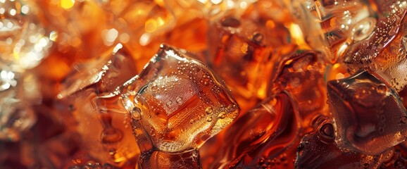 Whiskey with ice cubes in glass stock photo, Art deco pattern background. High resolution photography, with insanely detailed and intricate details, cinematic lighting