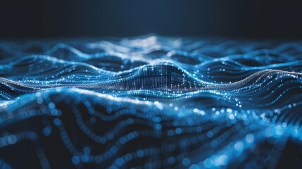 futuristic wave technology background 