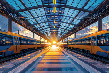 The Future of Public Transportation: Solar Energy Fuels Train Stations