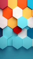 Abstract background of hexagon shapes