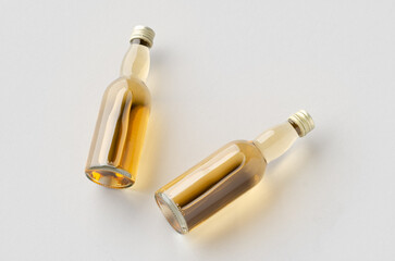 Miniature spirits, liquor bottle mockup.